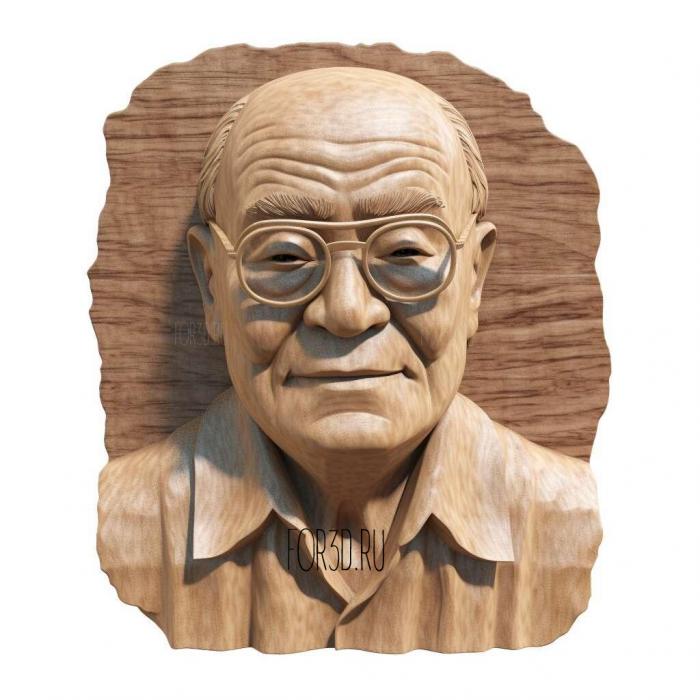 Soichiro Honda 2 stl model for CNC